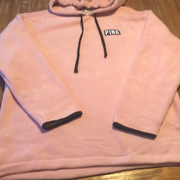 NEW VS PINK Polar Fleece Hoodie Pullover - Picture 3 of 5